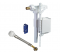 Robinet Flotteur, support et flexible pour WC encastré Schwab 190, 192 - Schwab - Référence fabricant : FLURO675104