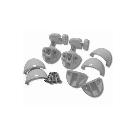 Unteres Lagerset für KING 2P Novellini Wand, weiß.