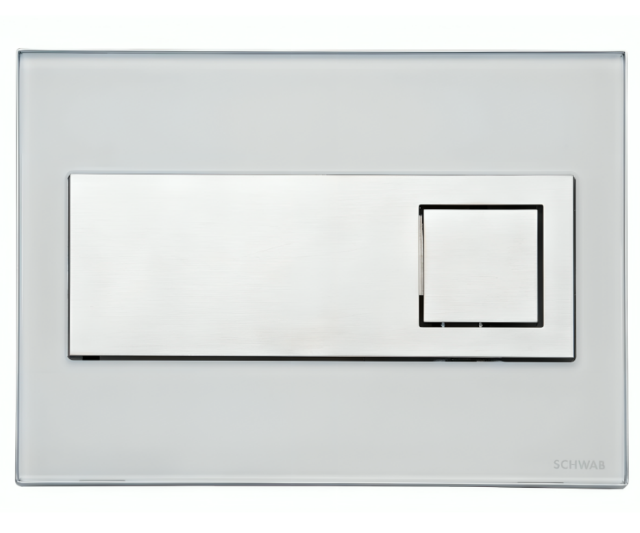 Control panel CARO white glass