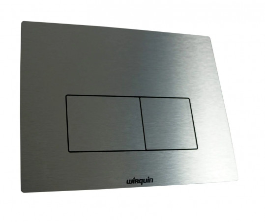 Plaque de commande pour bâti-chasse design alu-brossé