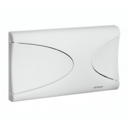 Weiße Doppel-Tasten-Bedienplatte Schwab TARGA - Schwab - Référence fabricant : 227605