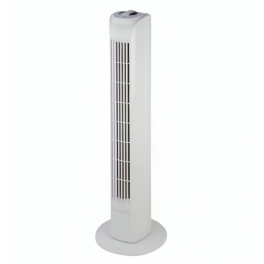 Ventilateur colonne oscillant 45w 3 vitesses, 80 cm blanc - Profile - Référence fabricant : 582248