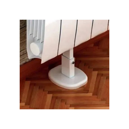 Piede per radiatore in alluminio, bianco, 1 pezzo.