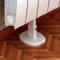 Aluminium radiator foot, white, 1 piece.