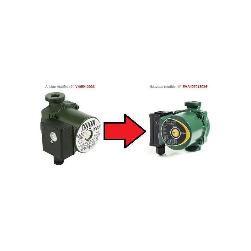EVOSTA elektronische circulatiepomp Centreerafstand 13 cm 26x34