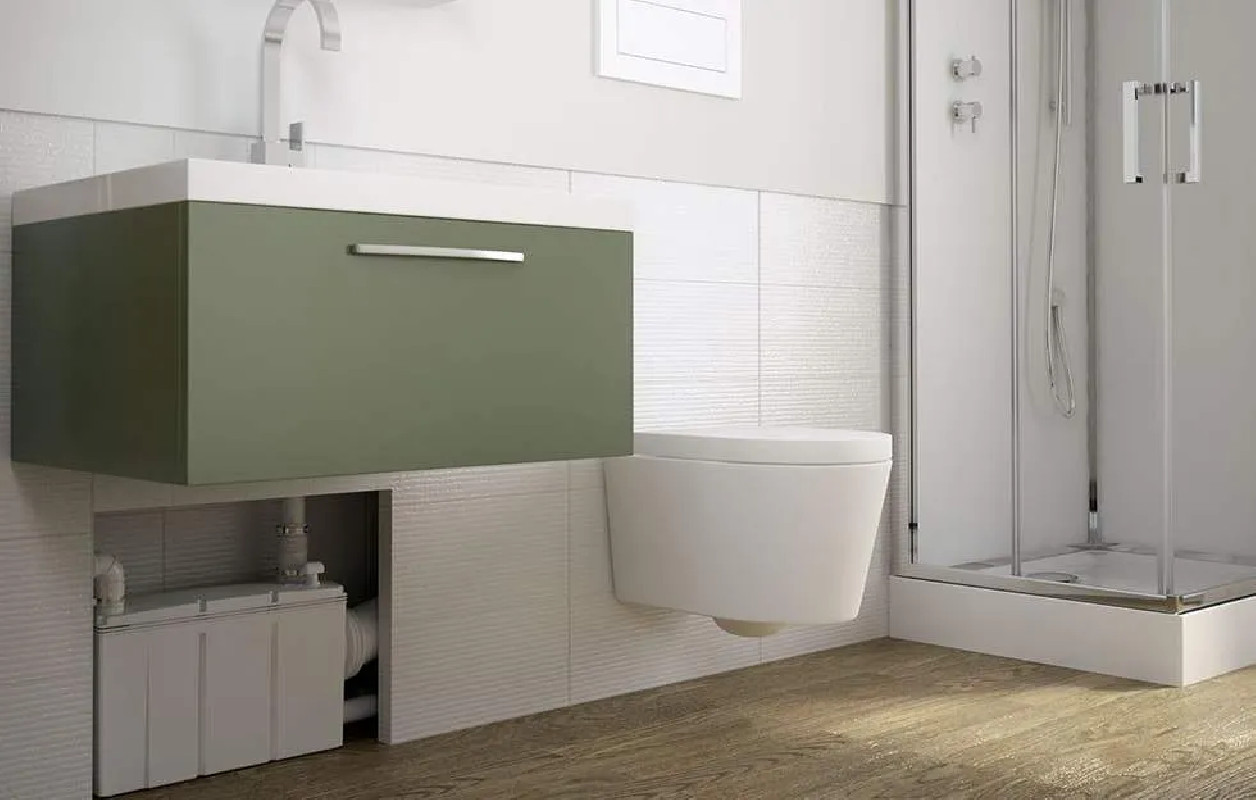 Inbouwslijper voor hangend toilet (3 eenheden plus één WC)