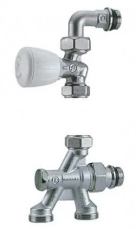 Robinet monotube à canne calibre Diam. 16 / Entraxe 3,5 cm Inversé