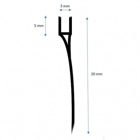 Joint pour paroi galbée