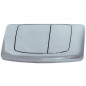 ANGEL RIOS 2 bedieningspaneel voor inbouwtoilet met twee volumestromen, hoogglanzend chroom
