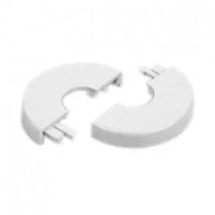 Weiße Rosette Durchmesser 14