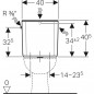 Geberit AP128 inbouwreservoir met dubbele spoeling, wit-alpin
