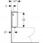Geberit AP128 inbouwreservoir met dubbele spoeling, wit-alpin