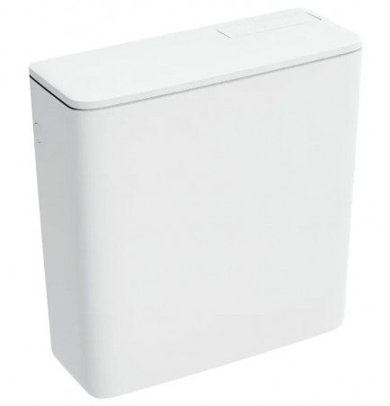 Réservoir WC attenant Geberit AP128 rinçage interrompable, alimentation latérale, blanc alpin