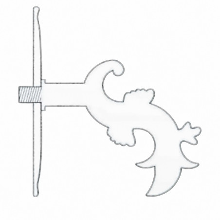 Muuruitloop emmerhouder, met rozet, voor fontein (femelle 20x27)