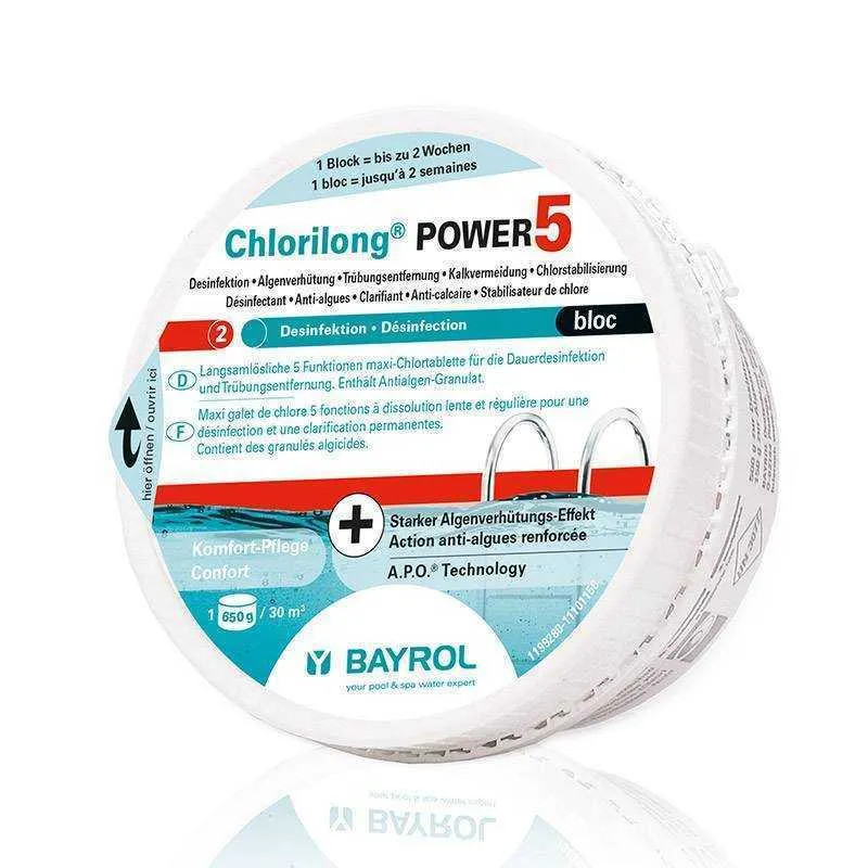 Chlorine, power5 block of 650g