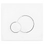 Placca di comando per WC a incasso a parete SIAMP two-touch, bianco