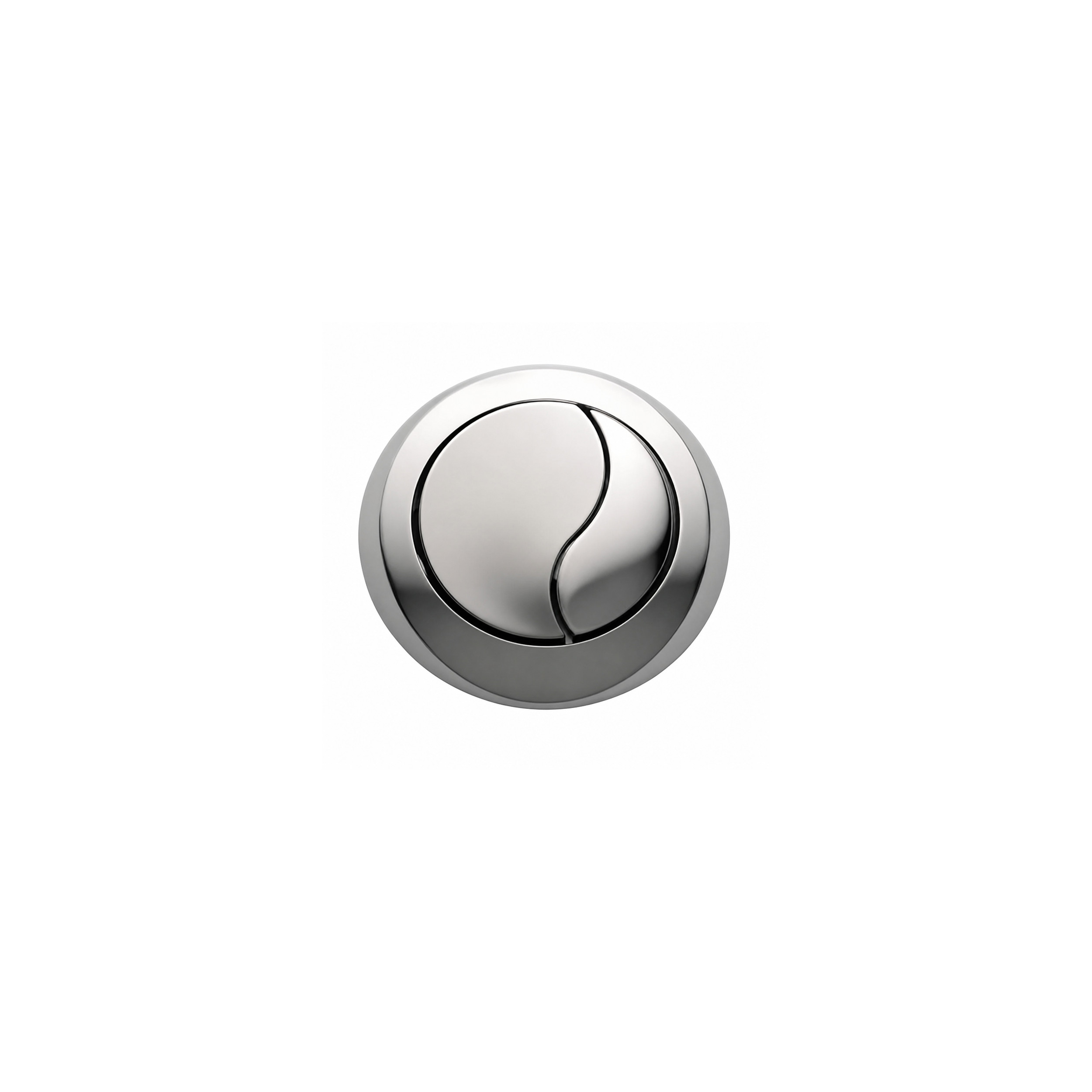 Bouton Chromé Double Poussoir Pour Chasse D'eau SIAMP Optima 50 – Remplacement Facile