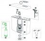 Ombouwset met balg voor pneumatisch toiletreservoirmechanisme AP164, 361872