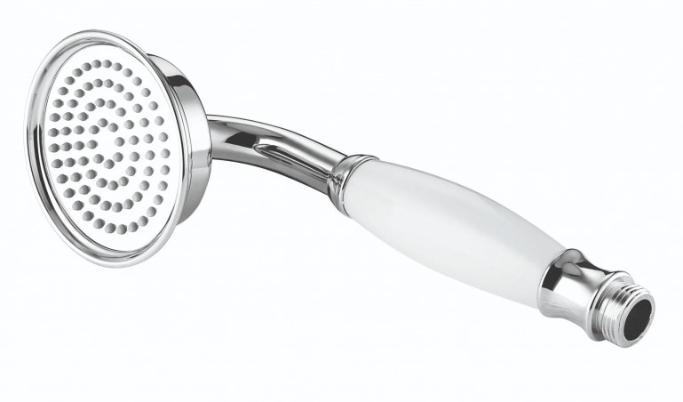 1-spuit retro douchekop set met flexibele slang en scharnierende muurbeugel