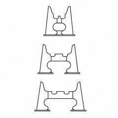 Removable feet for Finimetal radiator 95 mm (each)