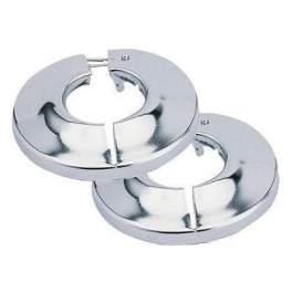 Chrome plated hinged rosette D.14 (pair) - Riquier - Référence fabricant : 30342