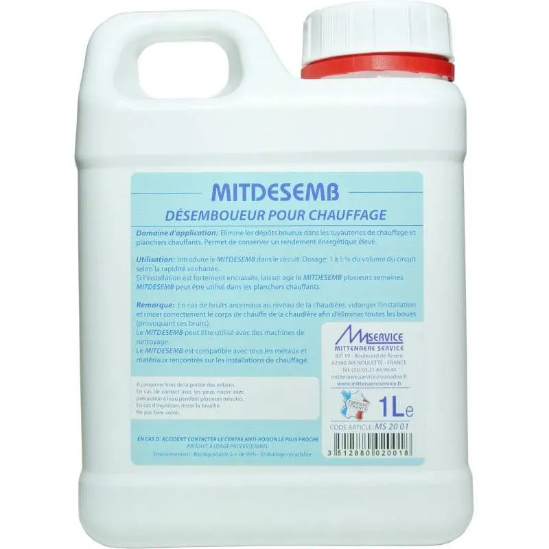 Demister voor verwarmingscircuit, Mitdesemb 1 liter Demister voor verwarmingscircuit, Mitdesemb 1 liter