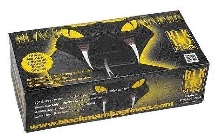 Box mit 100 BlackMamaba Handschuhen Größe XL