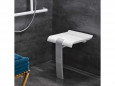 ARSIS witte douchezitting met grijs epoxy onderstel
