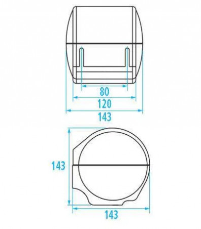 Papierrollenspender, Durofort weiß