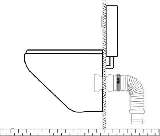 Pipe souple extensible 25 à 55cm D.110-100-93-80