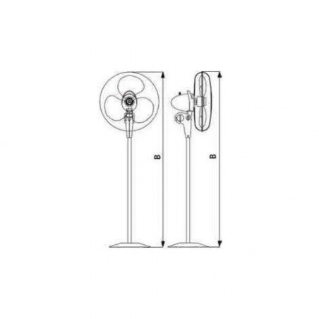 Vortice Standventilator Durchmesser 40 cm weiß, 3 Geschwindigkeiten