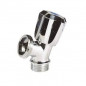 Dubbele mannelijke 1/2" 3/4" wasmachinekraan chroom