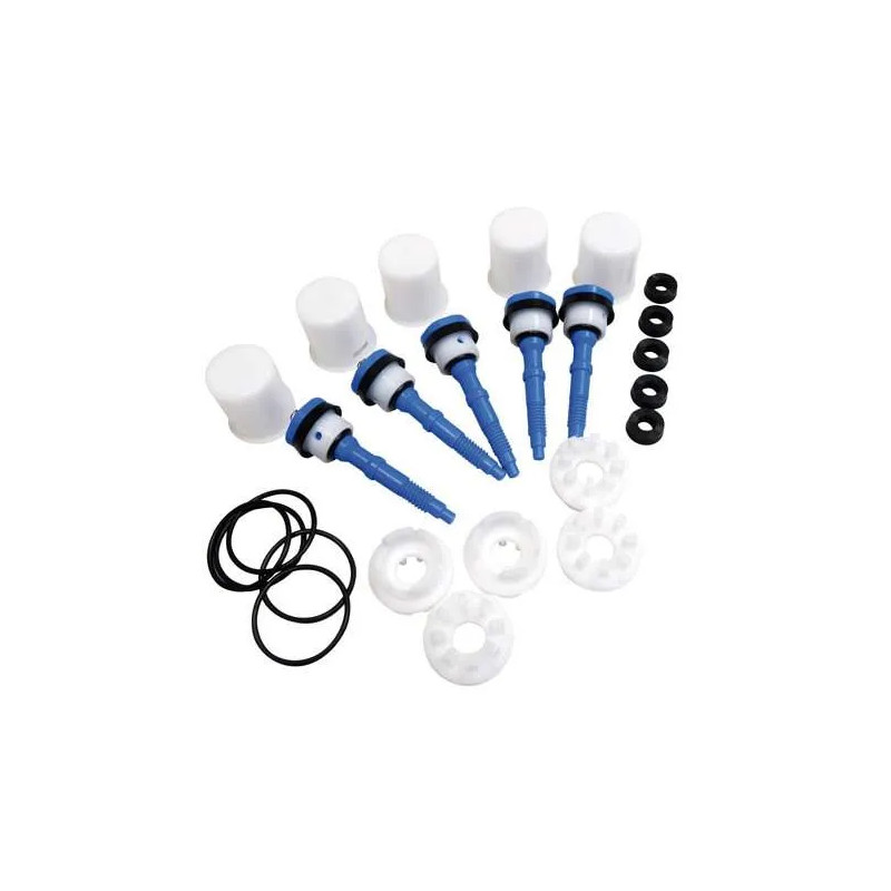 Zak met 5 complete zuigers, blauw, voor PRESTO 600,700