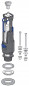 Geberit type 240 spoelmechanisme, tweeknopsspoeling en 40 mm knop