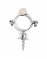 Chromen kraag met stop, diameter 28