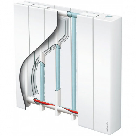Radiador eléctrico calefacción de calor suave ACCESSIO Digital 2, 1000 W