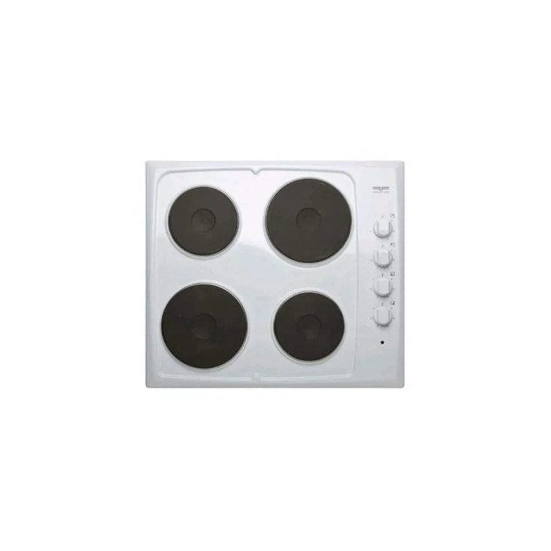 Elektrische kookplaat, 4 branders, wit, 580x510 mm