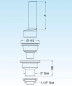 Ablaufventil säurebeständig für Chemielabor, Durchmesser 90 mm, Rohr 170 mm Ablaufventil säurebeständig für Chemielabor, Durchmesser 90 mm, Rohr 170 mm