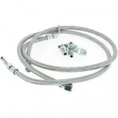 Kit 2 flexibles fioul universel 1/4 - 3/8 plus 6 raccords