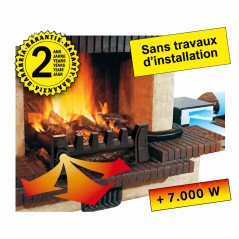 Heat recovery unit EQUATAIR Classic with log holder