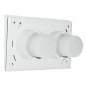 Winner en Cubik inbouw WC bedieningspaneel, wit dubbele knop