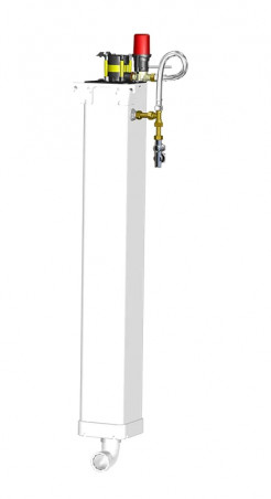 Réservoir dissimulé \"TUBCHASS\" 6L avec bouton encastré pneumatique