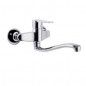Wall-mounted single lever sink mixer with swivel spout Titanium Wall-mounted single lever sink mixer with swivel spout Titanium
