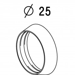 Juntas cónicas para tubo diámetro 25 mm (bolsa de 2 juntas)