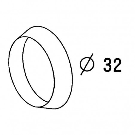 D.32 guarnizione conica per sifone da lavabo