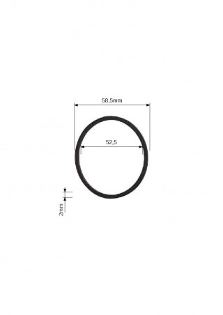 Flat seal for siphon base 58.5x52.5x2 mm