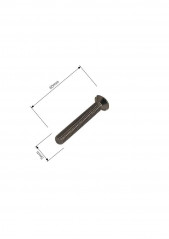 Edelstahlschraube Durchmesser 5 L.40 mm für Ablaufgarnitur automatische Badewanne