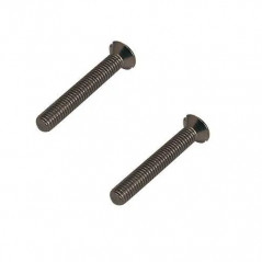 2 viti in acciaio inox diametro 6 L.100 mm per tappi di scarico in gres di forte spessore