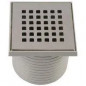 Vierkant rooster 107x107x10 mm met steun voor Isotanche