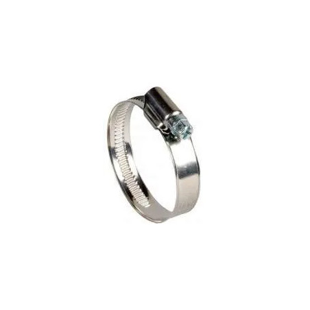 Collier Royal vis en acier zingué et bande en Inox 40 x 60, largeur 9 mm, 5 piéces